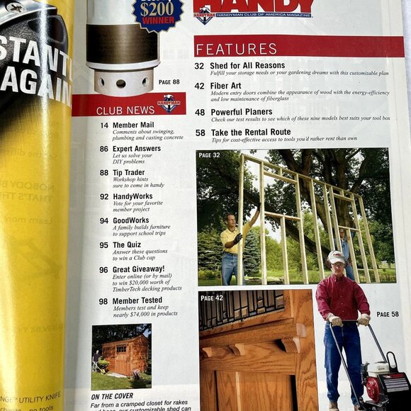 Handyman Woodworking Magazine Vol 13 Issue 70 No May Jun 2005 u Build Custom Sh - Picture 5 of 10